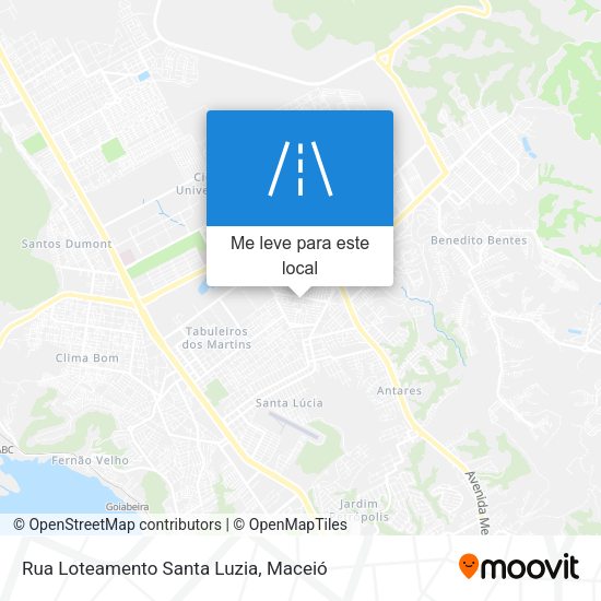 Rua Loteamento Santa Luzia mapa