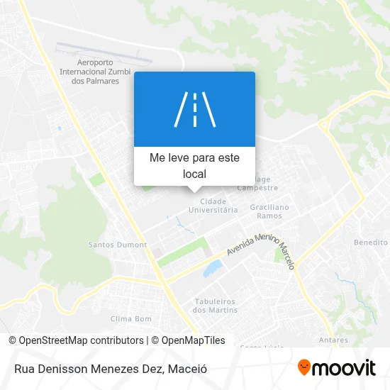 Rua Denisson Menezes Dez mapa
