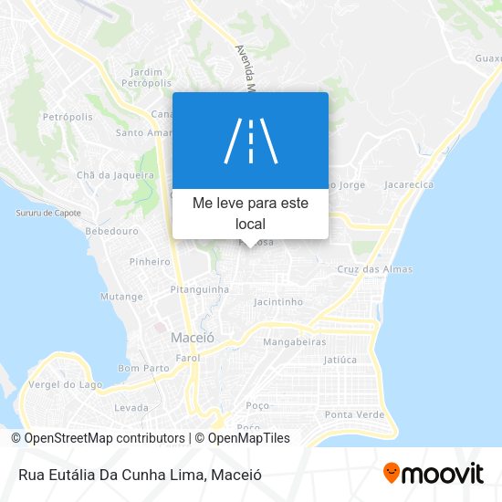 Rua Eutália Da Cunha Lima mapa