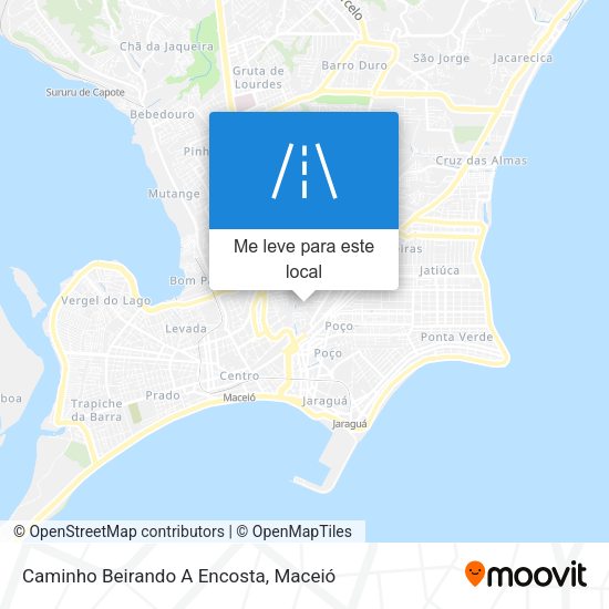 Caminho Beirando A Encosta mapa