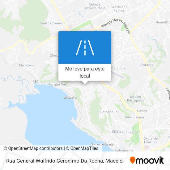 Rua General Walfrido Geronimo Da Rocha mapa