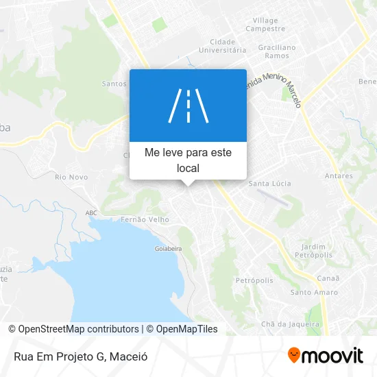 Rua Em Projeto G mapa