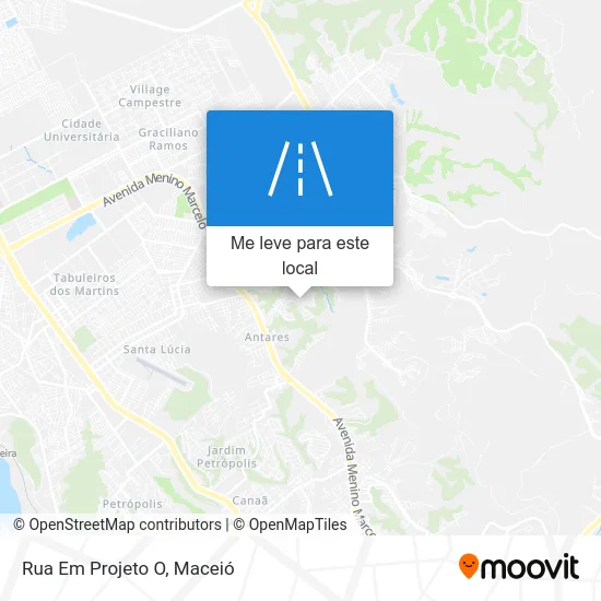 Rua Em Projeto O mapa