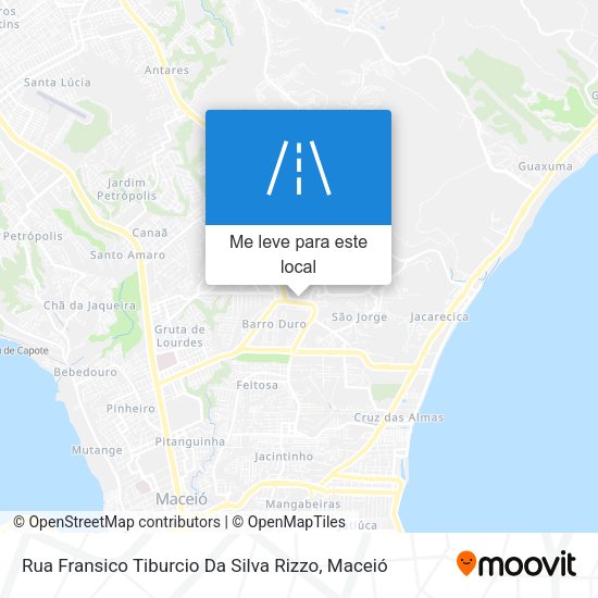 Rua Fransico Tiburcio Da Silva Rizzo mapa