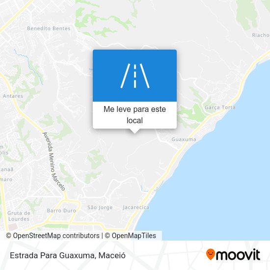 Estrada Para Guaxuma mapa