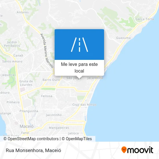 Rua Monsenhora mapa