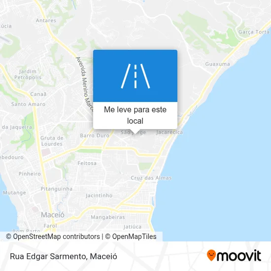 Rua Edgar Sarmento mapa