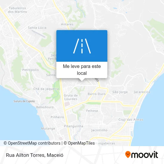 Rua Ailton Torres mapa
