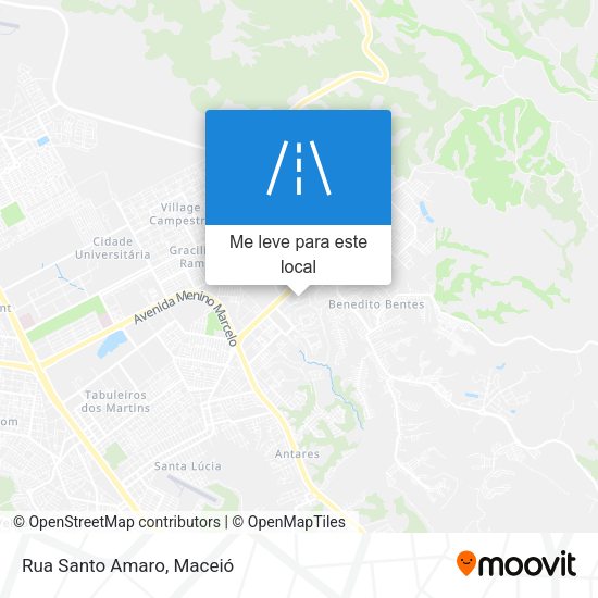 Rua Santo Amaro mapa