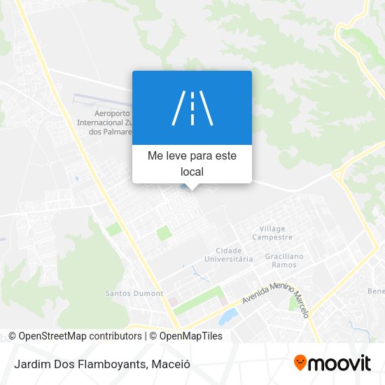 Jardim Dos Flamboyants mapa
