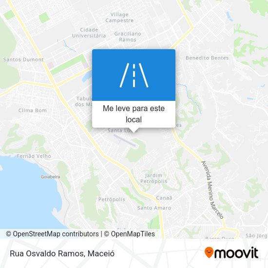 Rua Osvaldo Ramos mapa