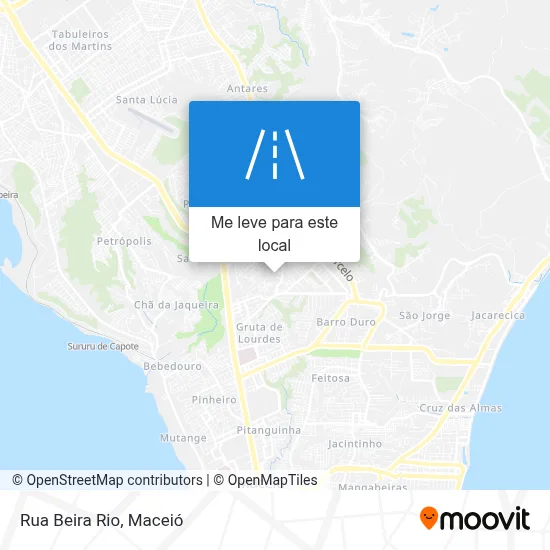 Rua Beira Rio mapa