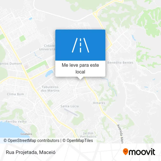 Rua Projetada mapa