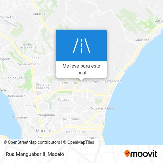 Rua Manguabar II mapa