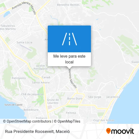 Rua Presidente Roosevelt mapa