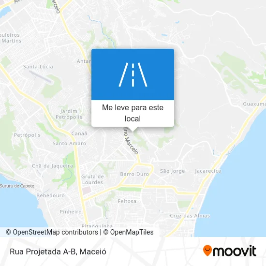Rua Projetada A-B mapa