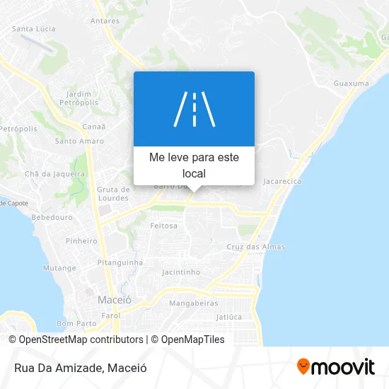 Rua Da Amizade mapa