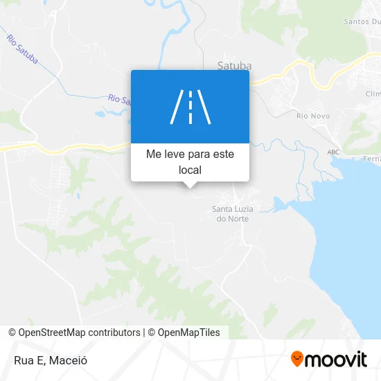 Rua E mapa