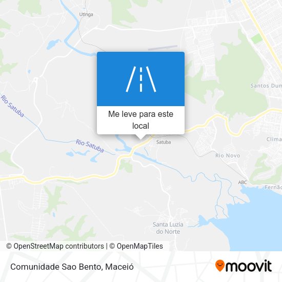 Comunidade Sao Bento mapa
