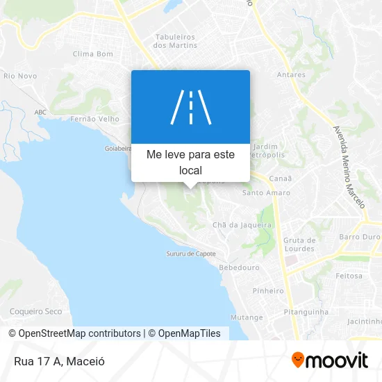 Rua 17 A mapa