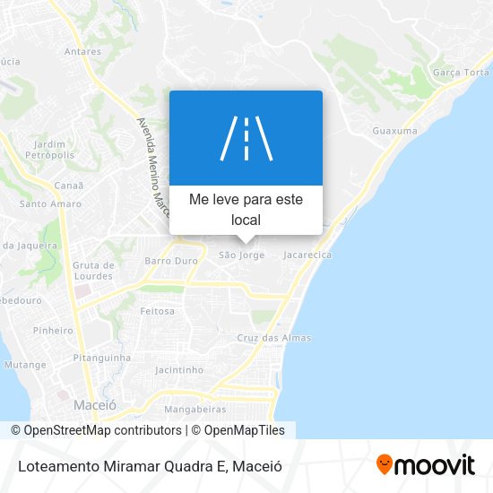 Loteamento Miramar Quadra E mapa