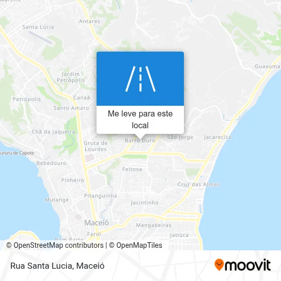 Rua Santa Lucia mapa