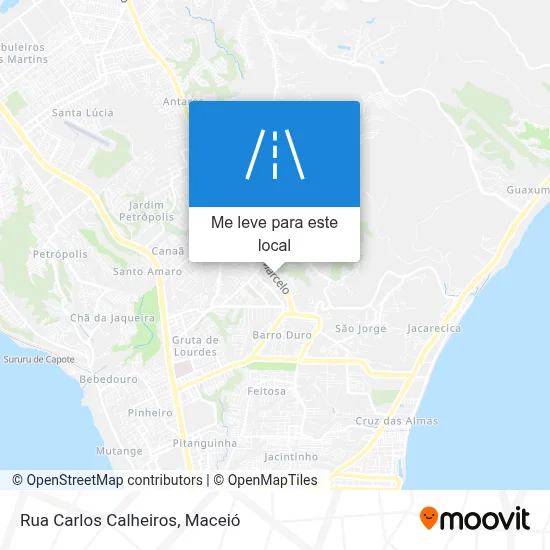 Rua Carlos Calheiros mapa