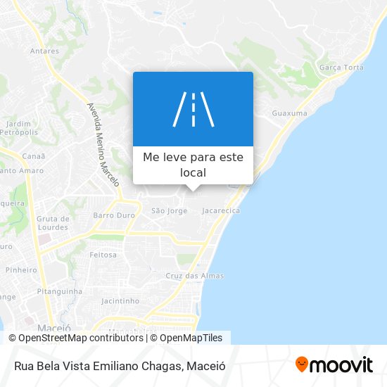 Rua Bela Vista Emiliano Chagas mapa