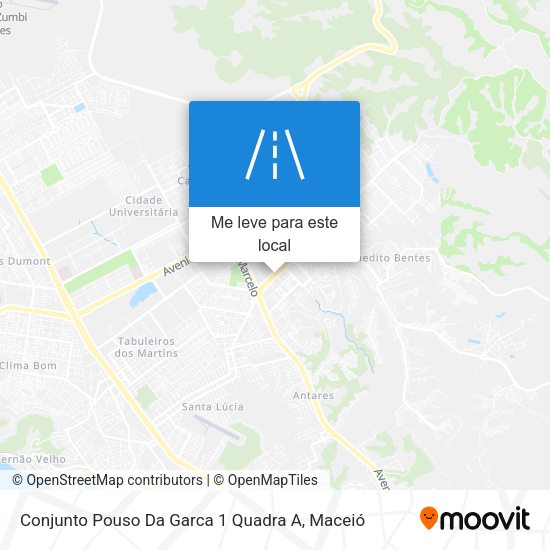 Conjunto Pouso Da Garca 1 Quadra A mapa