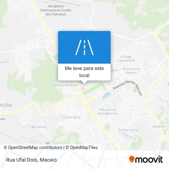 Rua Ufal Dois mapa