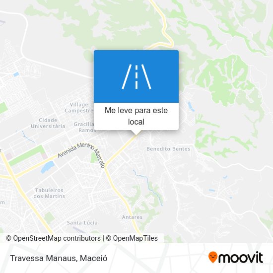 Travessa Manaus mapa
