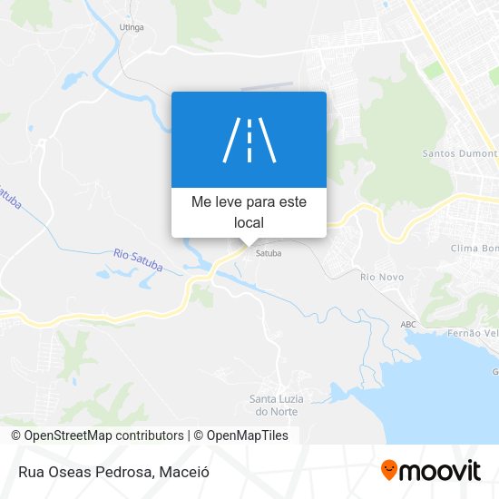 Rua Oseas Pedrosa mapa