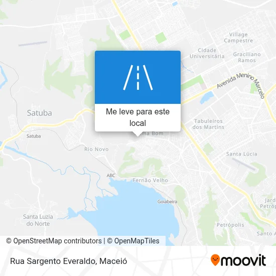 Rua Sargento Everaldo mapa