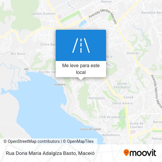 Rua Dona Maria Adalgiza Basto mapa