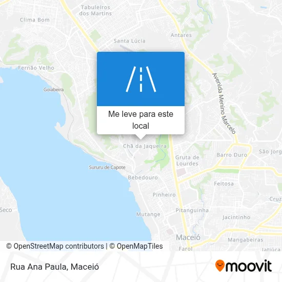 Rua Ana Paula mapa