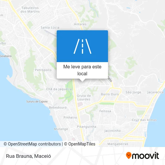 Rua Brauna mapa