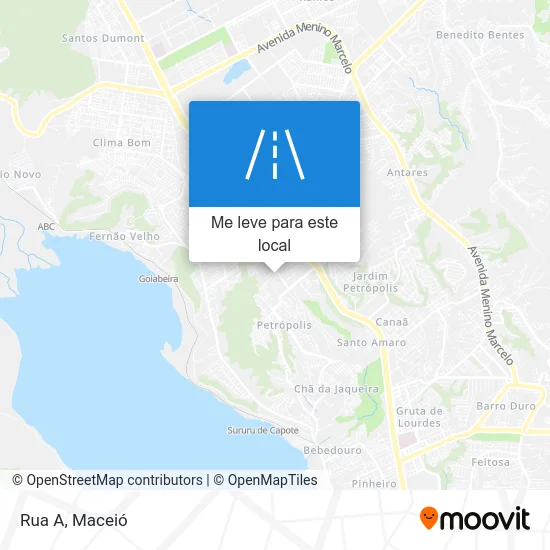 Rua A mapa