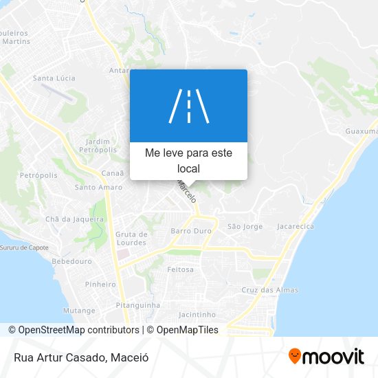 Rua Artur Casado mapa