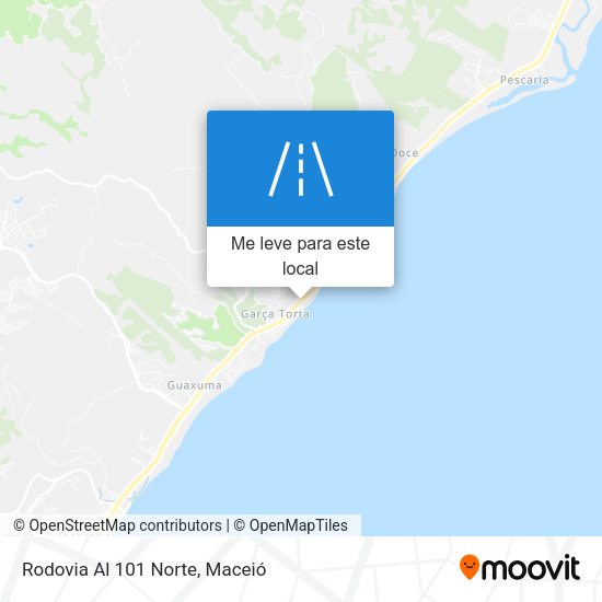 Rodovia Al 101 Norte mapa