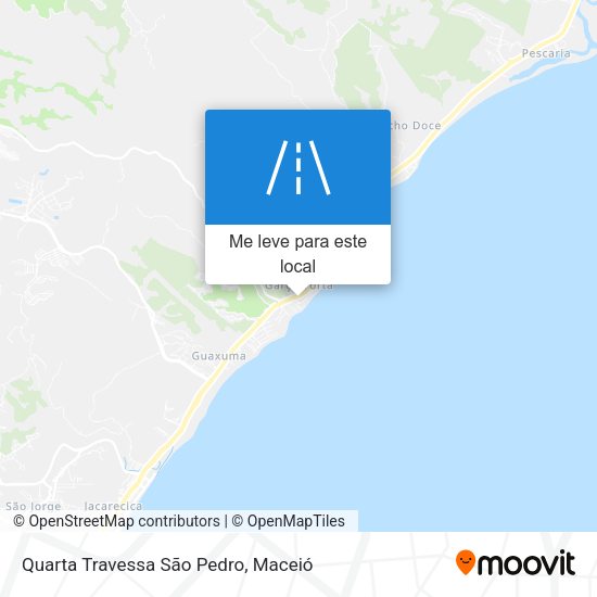 Quarta Travessa São Pedro mapa