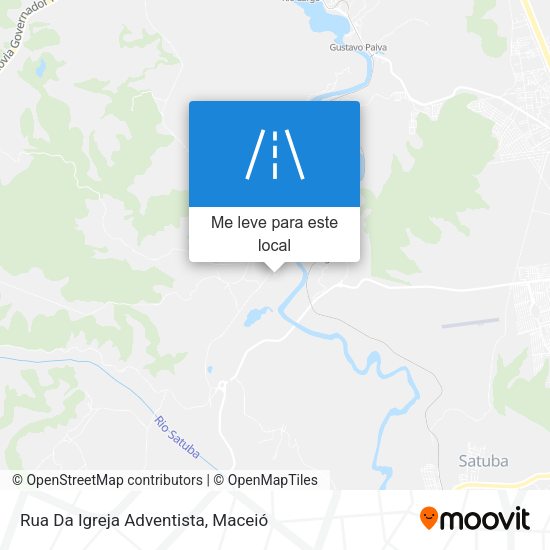 Rua Da Igreja Adventista mapa