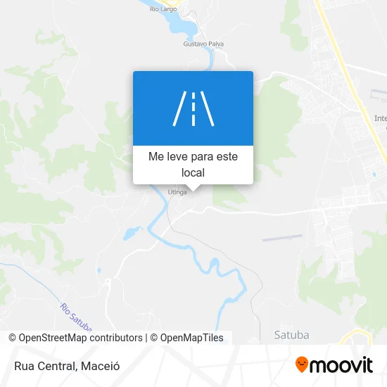 Rua Central mapa