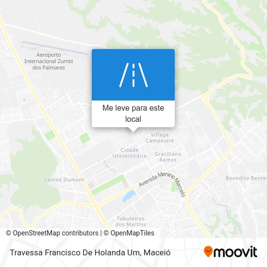 Travessa Francisco De Holanda Um mapa