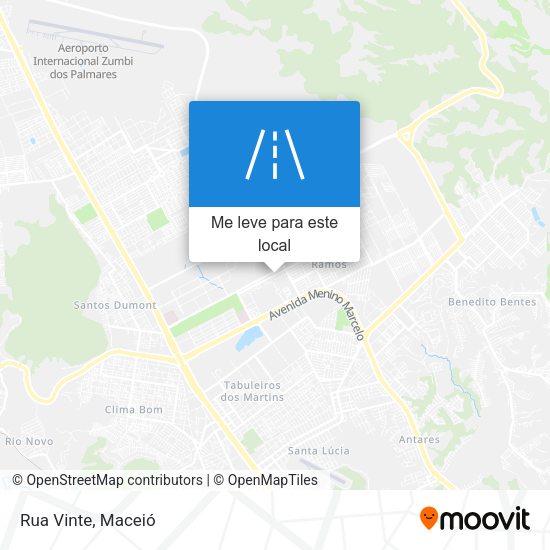 Rua Vinte mapa