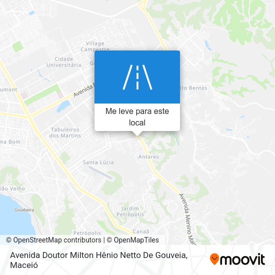 Avenida Doutor Milton Hênio Netto De Gouveia mapa