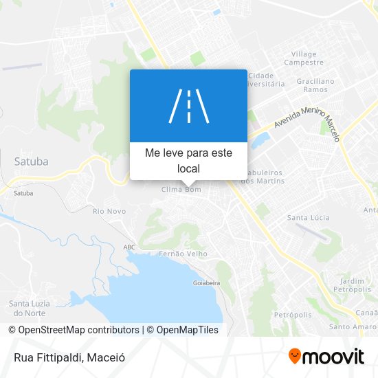Rua Fittipaldi mapa