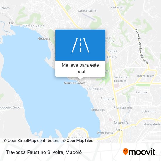 Travessa Faustino Silveira mapa