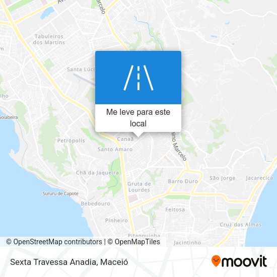 Sexta Travessa Anadia mapa