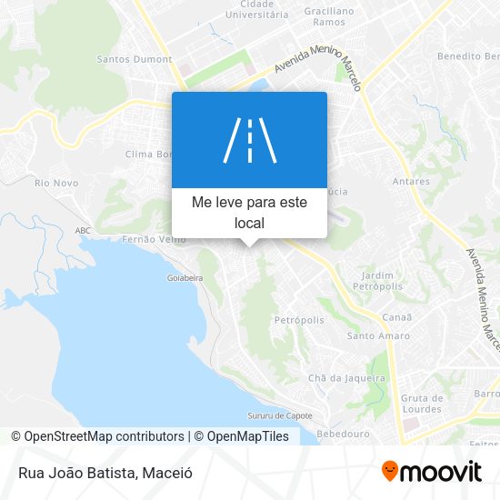 Rua João Batista mapa