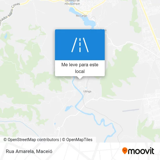 Rua Amarela mapa